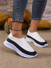 Nieuwe mode mama sneakers, dikke zool, instapper, mesh ademend casual rocking wedges verpleegster schoenen voor vrouwen