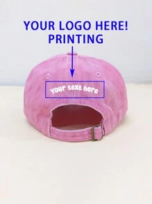 1pc Customized Printed Text Distressed Baseball Cap, Suitable For Parties, Holidays, Valentine's Day, Anniversaries, Collection, Travel, Sun Protection - Washed Baseball Cap - View 10