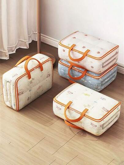 Extra Large PVC Storage Bags With Zipper And Handles, 31.7gal Capacity Heavy-Duty Tote Bags For Moving, Space-Saving Foldable Bags For Quilts, Blankets And Bedding,Bag,Organizer,Storage