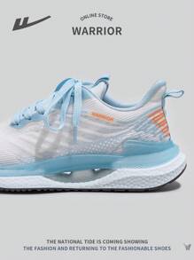 WARRIOR Ladies' Fashionable Outdoor Comfortable Running Shoes, 2024 New Spring Autumn Breathable Casual Lace-Up Soft Bottom Non-Slip Sneakers