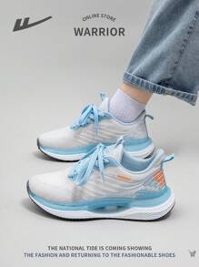 WARRIOR Ladies' Fashionable Outdoor Comfortable Running Shoes, 2024 New Spring Autumn Breathable Casual Lace-Up Soft Bottom Non-Slip Sneakers