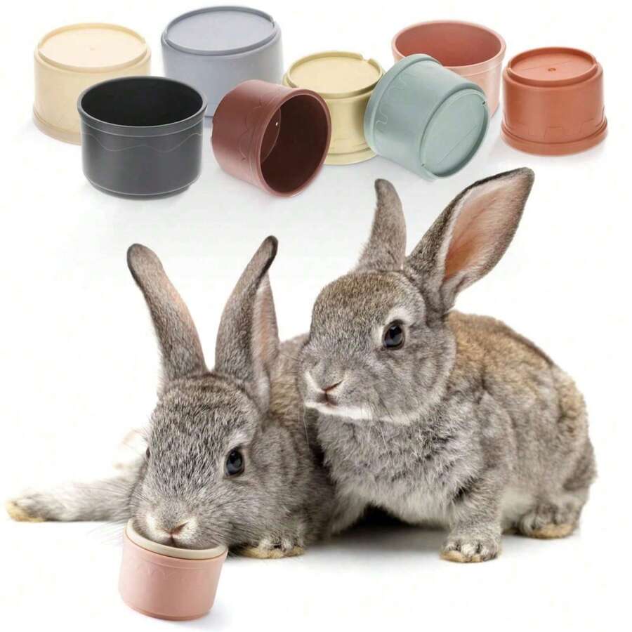8 cái Đồ chơi xếp chồng cốc ăn nhẹ cho thỏ Hamster Màu sắc hỗn hợp Cốc lồng bằng nhựa Bộ đồ chơi nước nhận thức, Đồ chơi cốc ăn nhẹ cho thỏ Hamster, Đồ chơi giáo dục cho chim, Đồ chơi xếp hình cho thỏ ăn nhẹ Cốc đồ chơi cho thỏ, Đồ chơi thỏ cho thỏ trong nhà, Bát đựng thức ăn cho thỏ, Bát đựng thức ăn cho thỏ, Dụng cụ cho thỏ ăn trong lồng, Dụng cụ cho thỏ ăn, Cốc xếp chồng cho thỏ, Bát đựng nước cho thỏ, Bát đựng thức ăn cho thỏ, Dụng cụ cho thỏ ăn, Bộ bát đựng nước và thức ăn cho thỏ (Màu sắc ngẫu nhiên giữa các cốc)