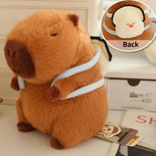 Lindo peluche de capibara con mochila de abeja, animal de peluche capibara kawaii con mochila de tortuga, muñeco de peluche suave de capibara, almohada de peluche de capibara para niños, niños, decoración de habitación de anime, decoraciones navideñas, regalos para amigos - Multicolor - Ver 15