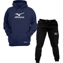 Unisex Sports Set, Warm Jacket + Pants, New Release - Azul Marino - Ver 1