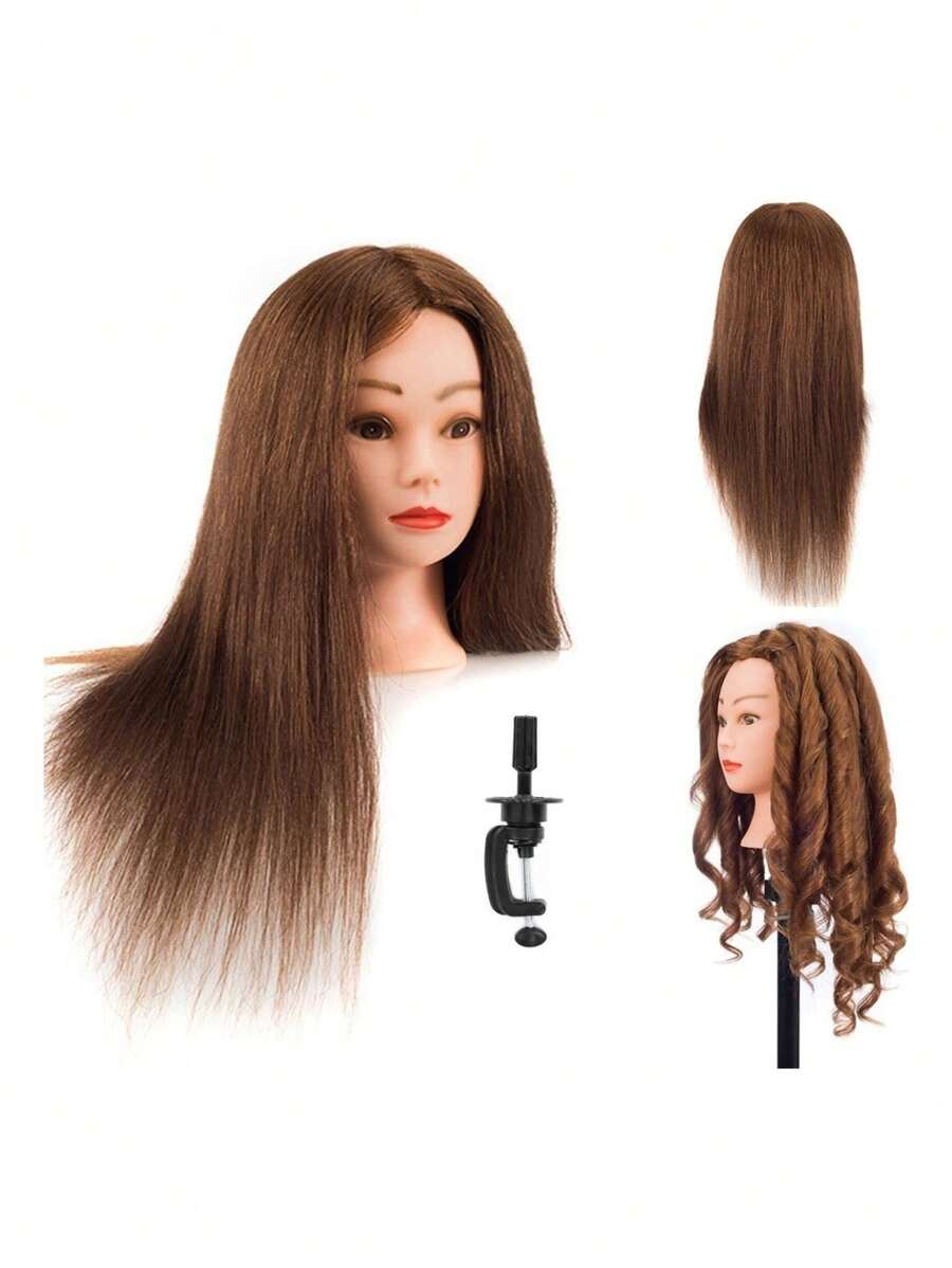 Mannequin Head 80% Human Hair Real Stylists - Multicolor - View 1