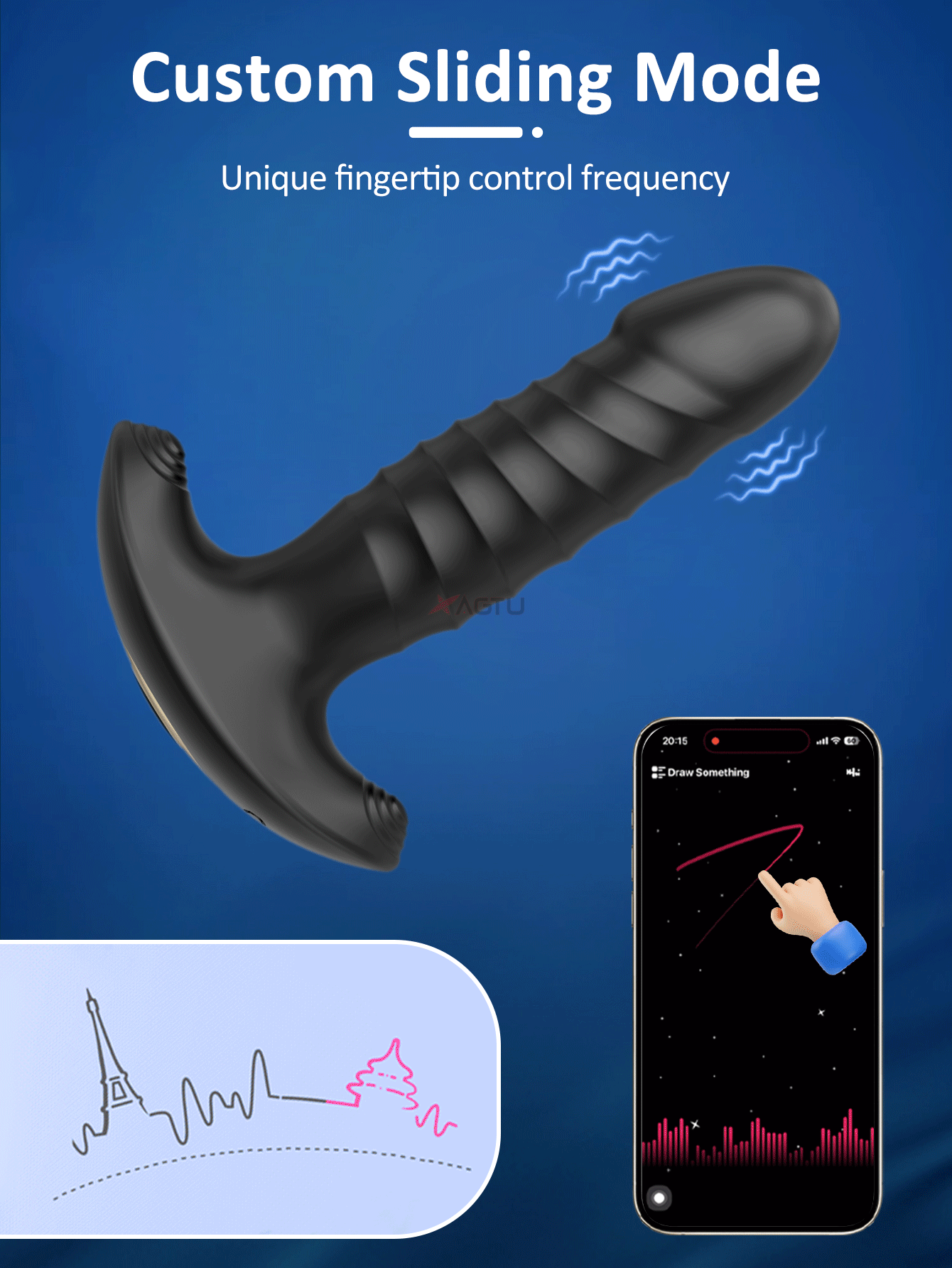Thrusting Dildo Anal Plug Vibrator With App Control Sex Toy For Men Women, Prostate Massager With 9 Thrusting & Vibrating Modes, Thrusting Vibrator Anal Vibrator Butt Stimulator Plug For Male Female Sex Products