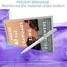 3PCS Clear Backpack For Girls And, Heavy Duty Transparent Bookbag, Purple See Through PVC School Bag - Purple - View 7