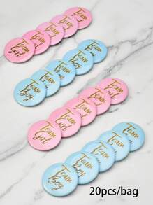 10/20/30/40個性別揭曉婚禮派對裝飾徽章，派對用品，裝飾品 - 彩色 - 查看 9