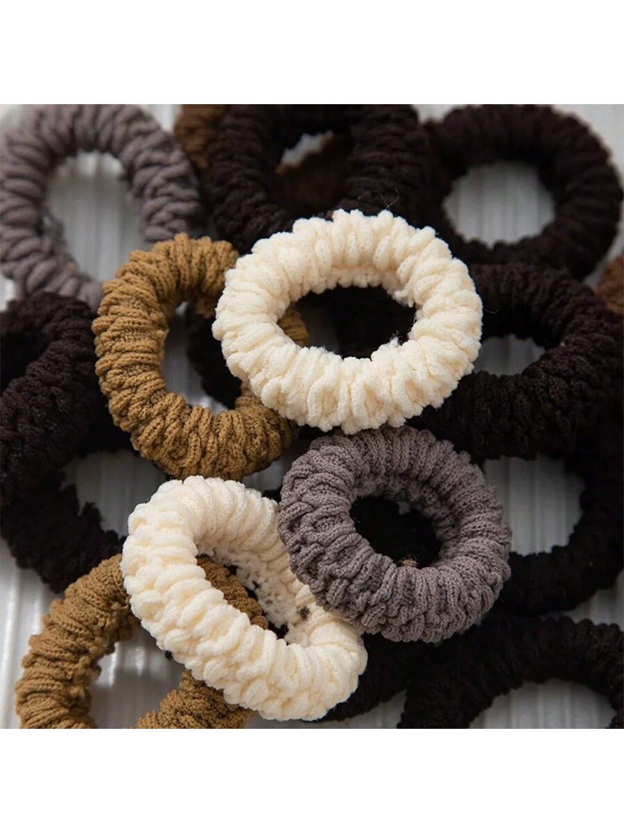 10 قطع من الشعر المطاطي عالي المرونة والسميك مناسب...