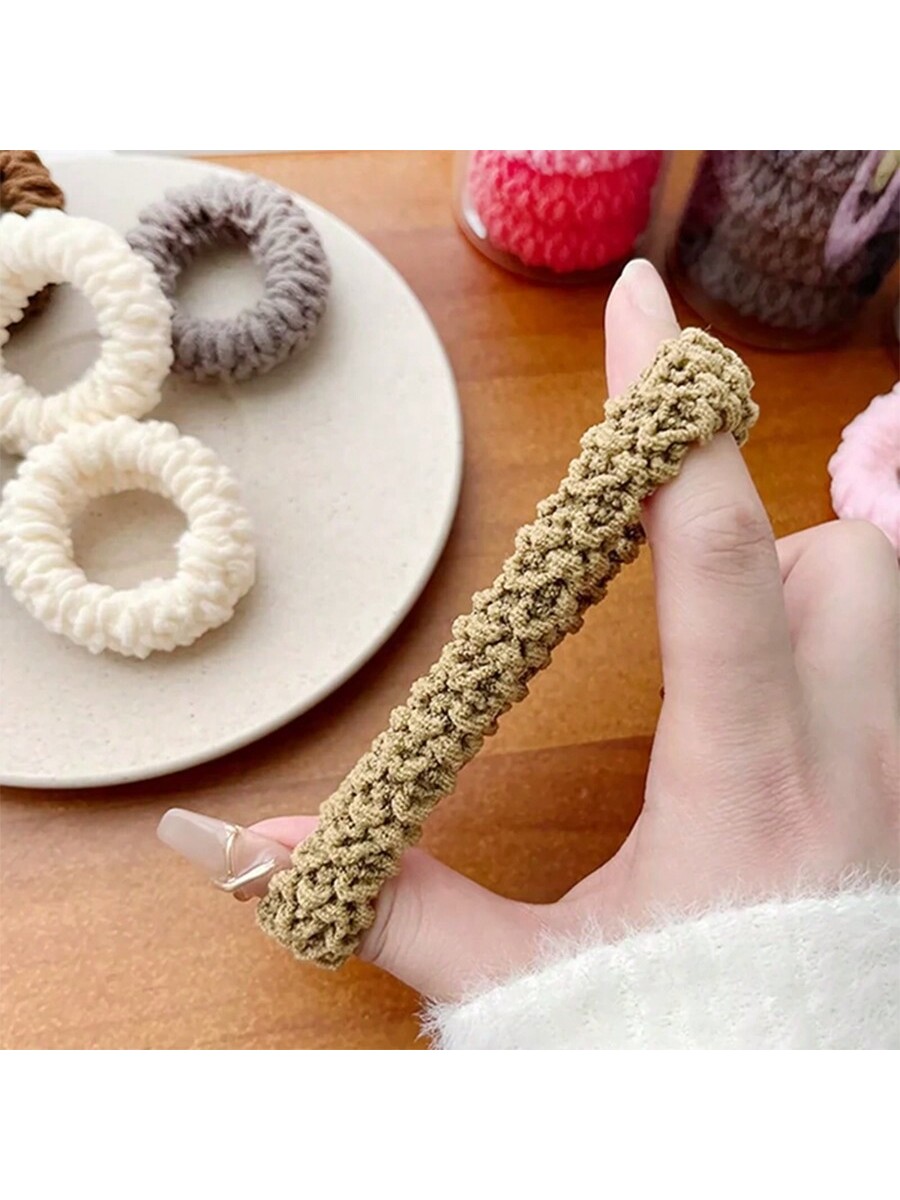 10 قطع من الشعر المطاطي عالي المرونة والسميك مناسب...