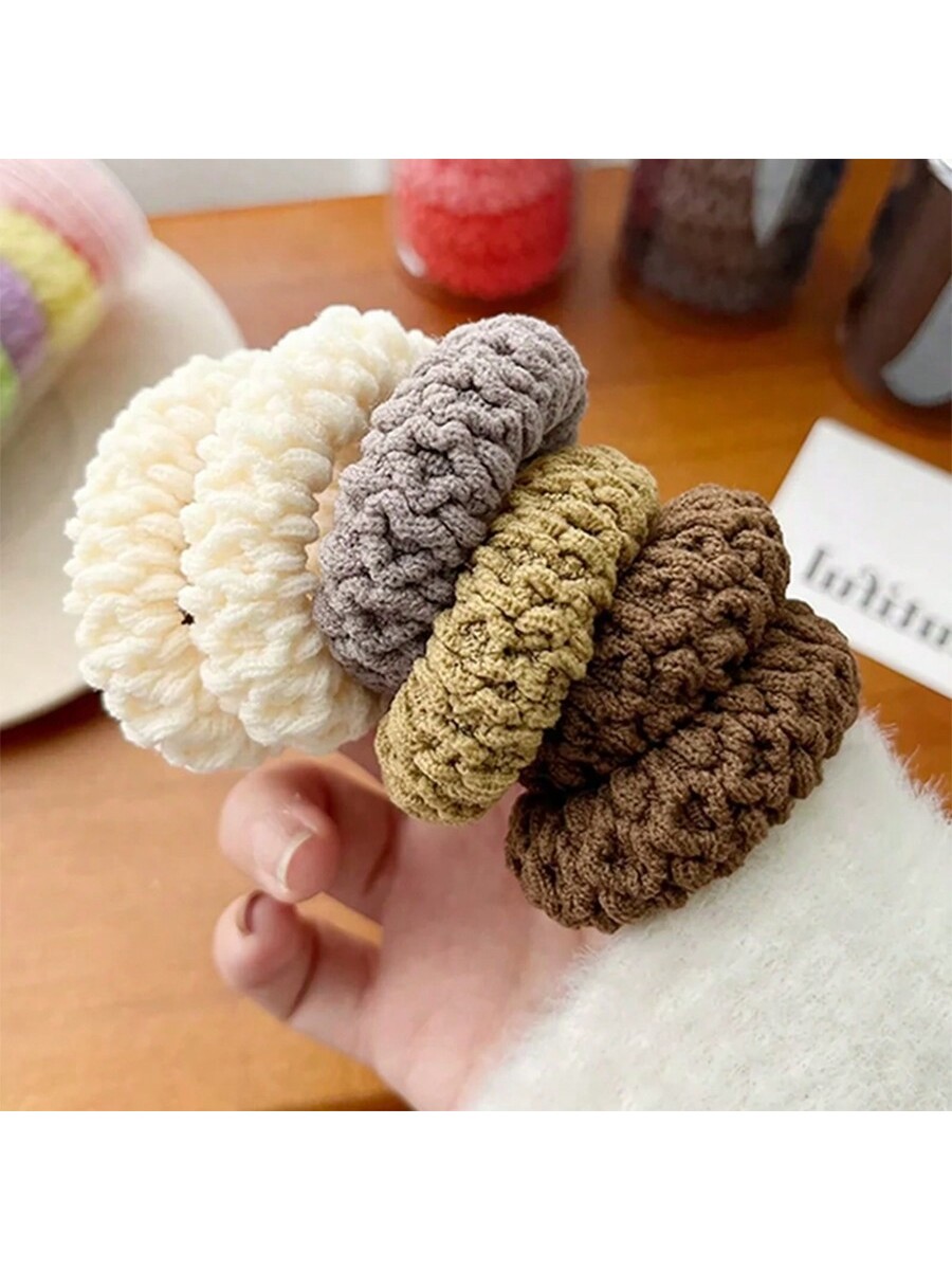 10 قطع من الشعر المطاطي عالي المرونة والسميك مناسب...