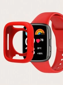 2 件装纯色男女款硅胶保护壳和表带，适用于 Redmi Watch 3 Active 日常休闲简约款 - Redmi Watch 3 Active - 查看 21