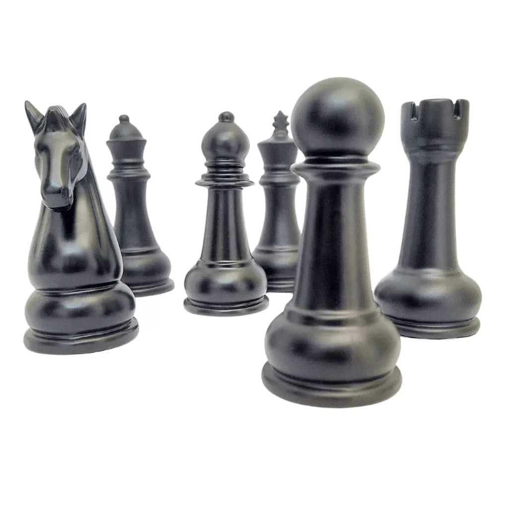 Kit With 6 Decorative Porcelain Ornaments Chess Pieces/ King/ Queen ...