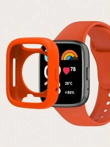 2 件装纯色男女款硅胶保护壳和表带，适用于 Redmi Watch 3 Active 日常休闲简约款 - Redmi Watch 3 Active - 查看 22
