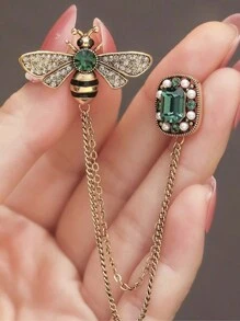 1pc Luxury & Elegant Women's Brooch Set, Includes Brooch Pin, Sweater Pin, And Accessories - Brooch - View 4