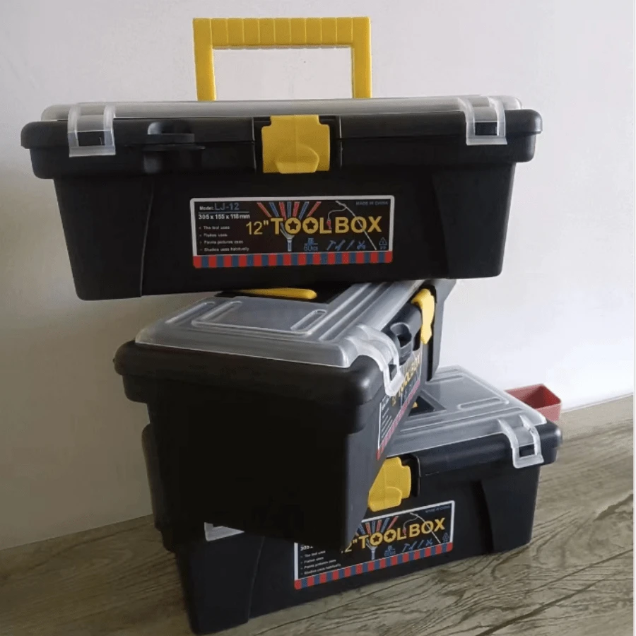 MultiFunctional Household Toolbox, Plastic Portable Tool Storage Box