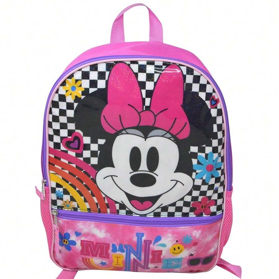 Disney Girls School Backpack 16" With Pockets - 粉色 - 查看 1