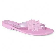 Mar&Cor Maresia Flor Kids Girl's Flip Flops Sea&Cor - 淺粉色 - 查看 4