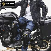 Rodilleras Coderas para motocicleta , PROTECTORES para Motociclistas bicicleta , Reflexivo , protectores de rodilla y codo protector moto ​, rodilleras ajustables para motocross carreras , ciclismo (1 par de rodilleras + 1 par de coderas) - Unitalla - Ver 9