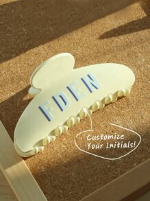 Épingle à cheveux personnalisée avec lettre initiale, 1 à 4 lettres personnalisées de conception de couleur unie avec une structure de pince, fermeture à charnière, accessoires de coiffure de mariage, couleurs vives pour le printemps et l'été