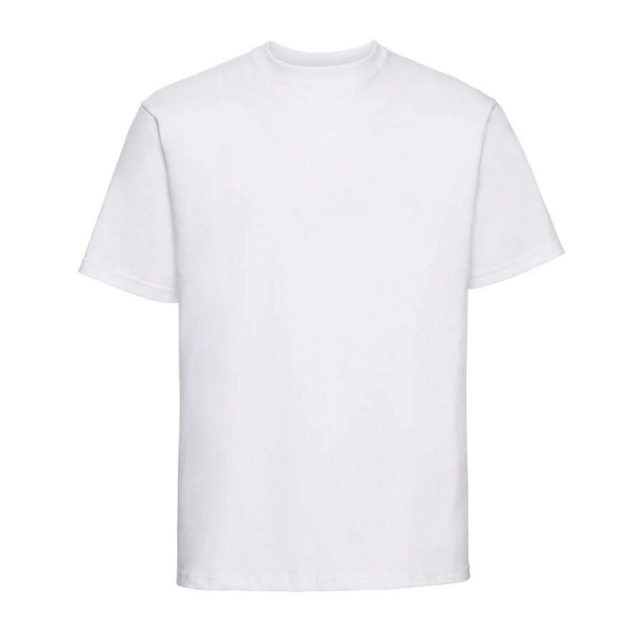 Russell Mens Classic Plain Heavyweight T-Shirt (White) - White - View 1