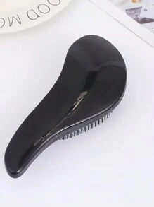 1 pieza Cepillo de pelo de unicolor, peine masajeador del cabelludo, herramienta de peinado apta para todo tipo de cabello, regalo para hombres y mujeres, regalo para el Día de la Madre, cepillo de pelo, peine, herramientas para el cabello, productos y accesorios para el cabello para barbería, salón de belleza, artículos esenciales de viaje