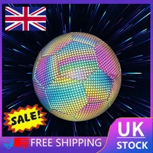 Light Up LED Football, Reflective Football Size 4 Soccer Ball, Glow In The Dark - Multicolor - View 1