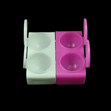 1 件艺术绘画双孔刷杯 - 双盖刷清洁用品 返校，返校，学校用品