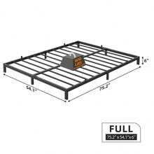 Twin/Full/Queen/King  Bed Frame, 6-Inch Metal Low Platform Bed Frame, Full Size Bed Frame With Metal Slat Support, Mattress Foundation, No Box Spring Needed, Noiseless Design - Black - View 7