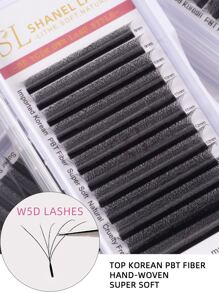 SHANEL 5D W Lashes 0.07 C/D 8-15mm Premade 5D W Shape Premade Volume Fans Eyelash Extensions Bundle Eyelashes Clover Bloom Autofan Mesh False Lashes W Shape Clover Premade Blooming Hand Woven Fans Volume Cashmere Wispy Cilios 5D W Lashes