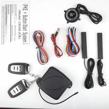 9Pcs Car One-Button Start Keyless, Entry Engine Start Alarm System Kit Push Button Remote Start Stop, For 12V Battery Car, Van, Pickup Truck, SUV - one-size - View 4