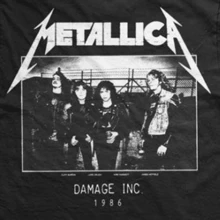 Metallica | Official Band T-Shirt | Master Of Puppets Photo (Back Print) - 48-Hour Fast Shipping!  - Black - View 2
