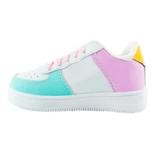 Tenis Para Niñas Con Lindo Diseño De Unicornio Calzado Deportivo Con Suela Cosida Estilo Moderno Y Casual 037-BMLU - Blanco - Ver 7