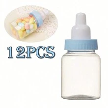 12 Chai Kẹo - Quà Tặng Tiệc Tắm Em Bé Bằng Nhựa, Hộp Đựng Hình Chai Sữa Mini Đựng Kẹo, Đồ Ăn Nhẹ Và Quà Tặng Trang Trí Tiệc Tắm Em Bé Cho Gia Đình - Nhiều màu - Xem 10