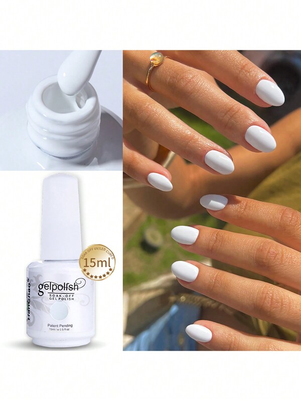 Gel Nail Polish,15ml Soak Off LED/UV, Neutral Gel Nail Polish For Nail Art, Long-lasting And Quick-Drying, For Home Salon Nail Art DIY