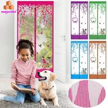 Magnetic Mosquito Net For Door, Polyester Material Curtain, Home Textiles - 紫色 - 查看 3