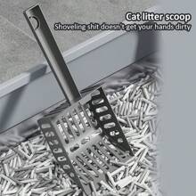 Large Capacity Stainless Steel Cat Litter Box, Pet Supplies - Light Grey - View 8