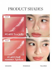 JOOCYEE GLAZED Multi-Purpose Blush Stick G402 Wheat Nude, Long-Lasting Natural Blush Suitable For Lips And Cheeks - G402 Wheat Nude - View 5