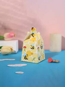 Paquete de 10 cajas de dulces de regalo de cartón con diseño de abeja pequeña para fiestas - Multicolor - Ver 5