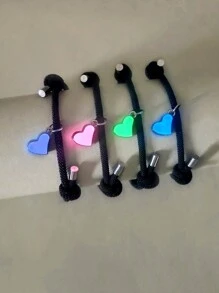 ATLVXJL 4条夜光四叶草手链，适合送给朋友、姐妹、兄弟、情侣，即使在黑暗中也能展现爱意，黑色编织手链，夏季送给女士、爱人、朋友的礼物，情人节、母亲节礼物 - 彩色 - 查看 8