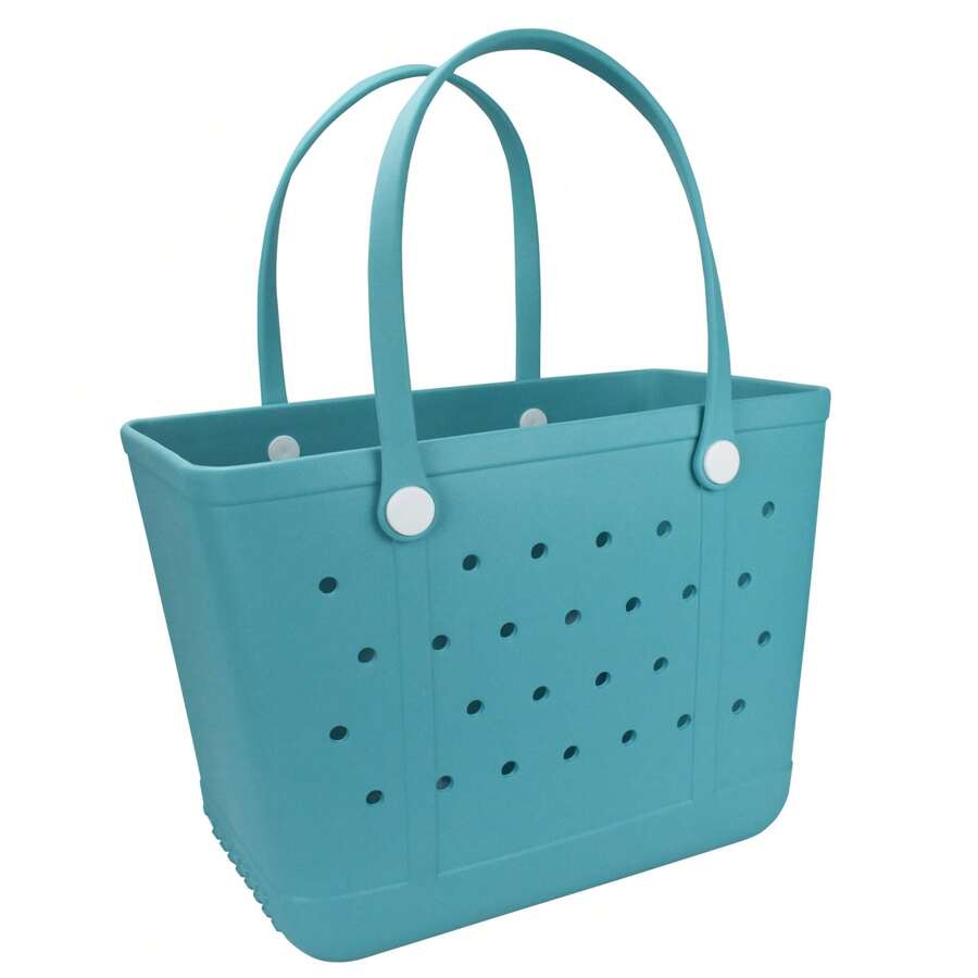 Large Beach Bag Oversized Rubber Tote Washable Open Handbag Durable Travel Handbag - Thiên Lân - Xem 1