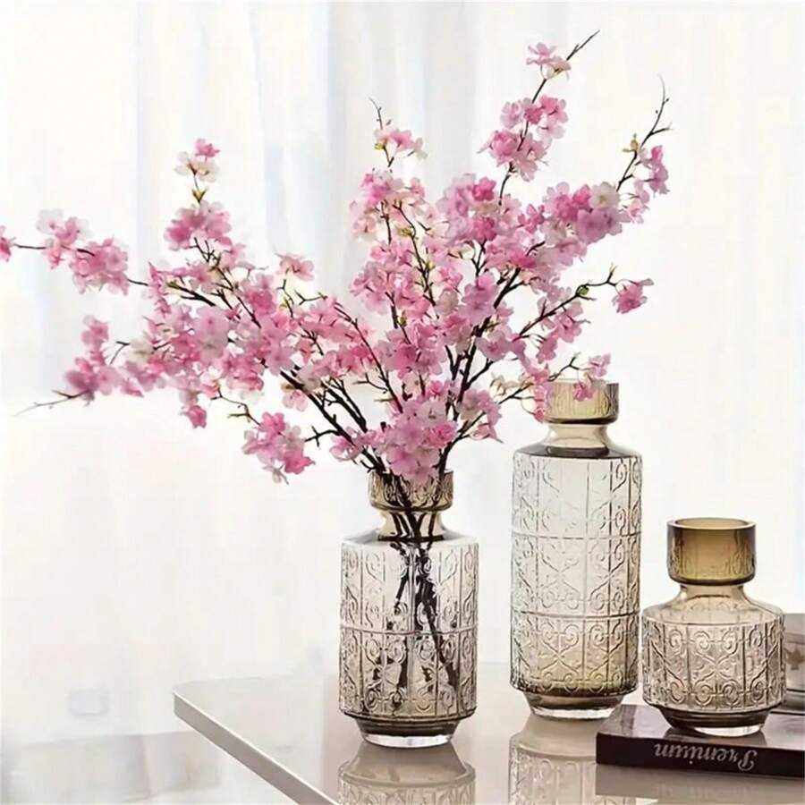 1 pieza Ramas artificiales de flores de cerezo - Perfectas para añadir un toque de elegancia a tu decoración - Ideal para arreglos de jarrones, ocasiones de celebración, oficinas, dormitorios y decoración del hogar interior, trayendo las vibraciones de primavera y verano durante todo el año - Multicolor - Ver 1
