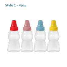 4/8pcs Mini Portable Condiment Bottles - Perfect For On-The-Go Travelers Office Lunch Summer Picnics Camping