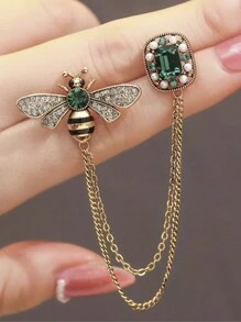 1pc Luxury & Elegant Women's Brooch Set, Includes Brooch Pin, Sweater Pin, And Accessories - Brooch - View 3