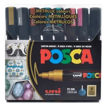 Acrylic Marker 5M Set 8 Metallic Colors With Markers Design - Nhiều màu - Xem 2