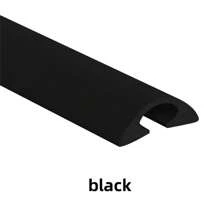200cm/Rolle Bodenleitung Abdeckung Schutz, selbstklebender PVC Kabelschutz zum Schutz von Kabelverlängerungen und Leitungen