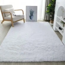 1pc Rectangular Plush Mat For Bedroom & Living Room, 1pc Large Carpet