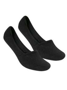 Women's Invisible Half Slipper - Selene - 7760.001 BLACK NUDE WHITE / 34 To 38 - Black - View 7
