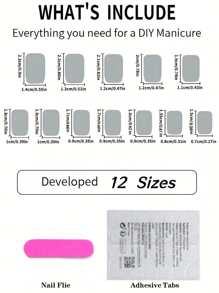 24pcs Medium Long Square Press On  Nails Gift SetGentle Classic White French EdgeFalse Nails For Girls And WomenWith 1 Jelly Gel 1 Filing Strip