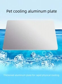 1pc Aluminum Cooling Mat For Hamsters, Effective Heat Reduction For Hamsters Or Guinea Pigs, Summer Cooling Supply